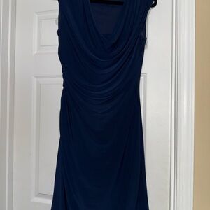 Ronni Nicole Deep Blue Midi Dress